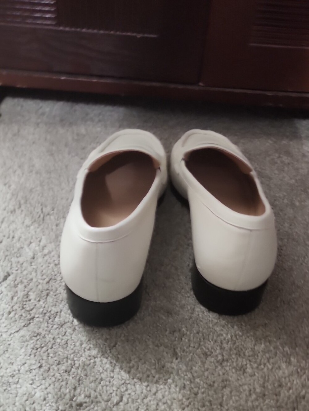 J. Crew White Leather Penny Loafers - Picture 3 of 4